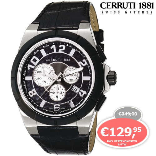 1 Day Fly - Cerruti 1881 Heren Horloge