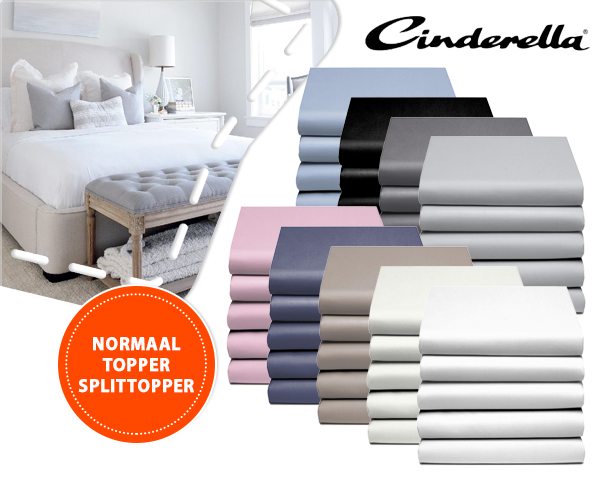 1 Day Fly - Cinderella 100% Katoenen Hoeslakens In Alle Soorten/Maten 1 Day Fly - Cinderella 100% Katoenen Hoeslakens In Alle Soorten/Maten