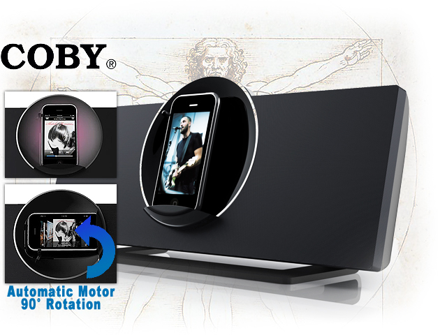 1 Day Fly - Coby Vitruvian Speaker Systeem Voor Ipod En Iphone