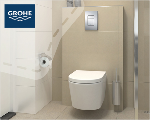 1 Day Fly - Complete Toiletset Met Grohe Inbouwreservoir 1 Day Fly - Complete Toiletset Met Grohe Inbouwreservoir