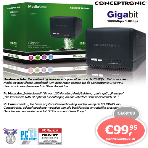 1 Day Fly - Conceptronic Nas Media Store Ch3mnas - Gigabit 1 Day Fly - Conceptronic Nas Media Store Ch3mnas - Gigabit
