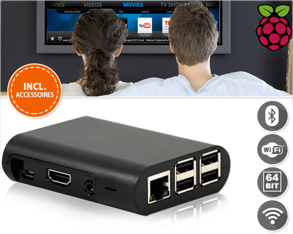1 Day Fly - De Nieuwste 1.2 Ghz Raspberry Pi 3 Mediaspeler Nu Met Wifi En Bluetooth 1 Day Fly - De Nieuwste 1.2 Ghz Raspberry Pi 3 Mediaspeler Nu Met Wifi En Bluetooth