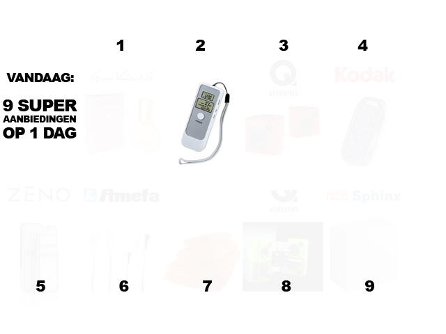 1 Day Fly - Digitale Alcoholtester Met Lcd Klok 1 Day Fly - Digitale Alcoholtester Met Lcd Klok