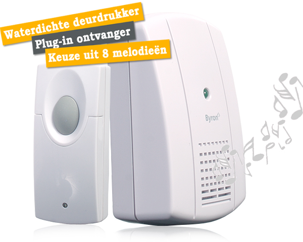 1 Day Fly - Draadloze Deurbel Met 8 Melodieen 1 Day Fly - Draadloze Deurbel Met 8 Melodieen