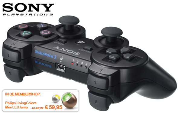 1 Day Fly - Draadloze Dualshock 3 Controller 1 Day Fly - Draadloze Dualshock 3 Controller