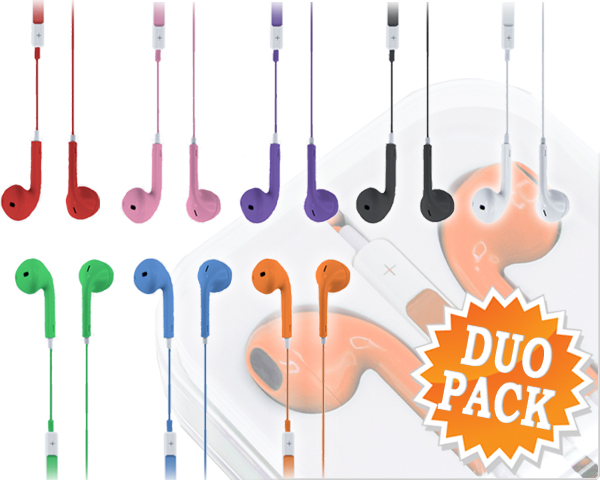 1 Day Fly - Duopack Headphones In Vrolijke Kleuren 1 Day Fly - Duopack Headphones In Vrolijke Kleuren