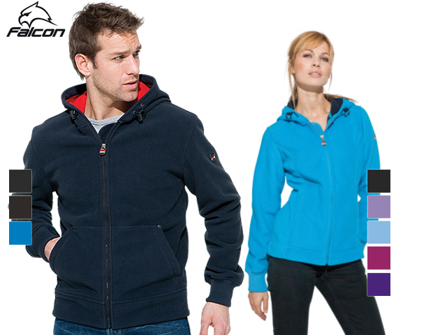 1 Day Fly - Falcon Hooded Fleece Vesten Voor Heren En Dames