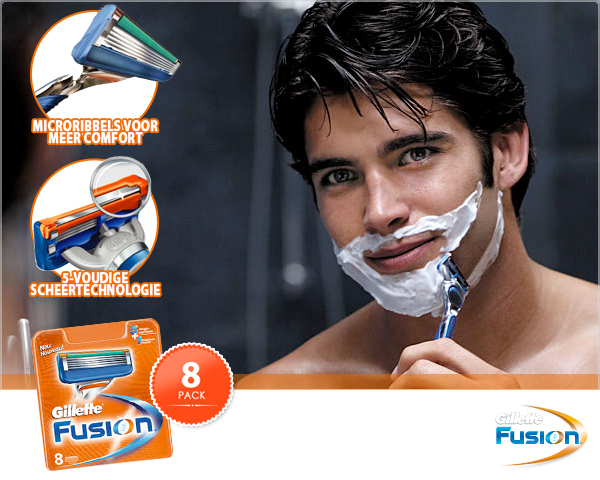 1 Day Fly - Gillette Fusion 8-Pack Scheermesjes 1 Day Fly - Gillette Fusion 8-Pack Scheermesjes