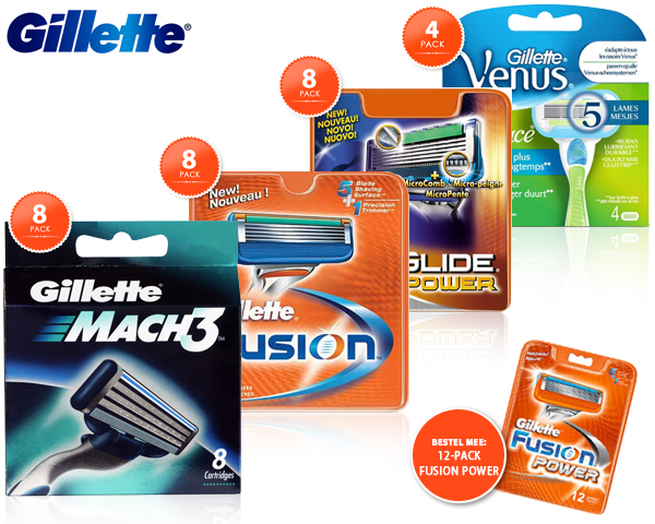 1 Day Fly - Gillette Fusion, Proglide Power, Mach3 Of Venus Embrace