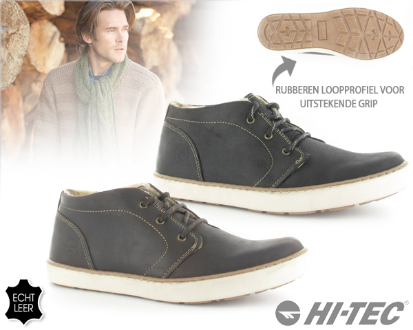 1 Day Fly - Hi-Tec Gevoerde Leren Schoenen 1 Day Fly - Hi-Tec Gevoerde Leren Schoenen