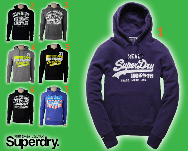 1 Day Fly - Hippe Superdry Hoodies In Meerdere Kleuren