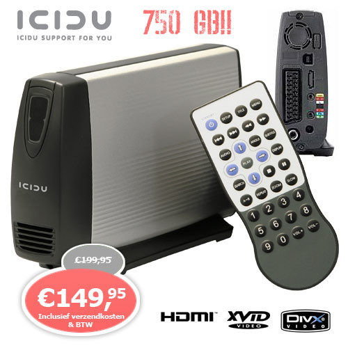 1 Day Fly - Icidu 3,5 750 Gb Multimedia Player