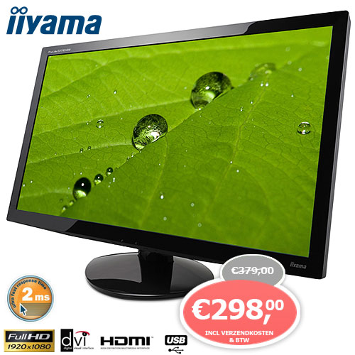 1 Day Fly - Iiyama 27'' Full Hd Monitor Met Hdmi 1 Day Fly - Iiyama 27'' Full Hd Monitor Met Hdmi