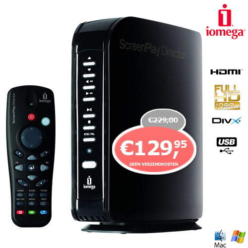1 Day Fly - Iomega Screenplay Director Hd Media Player 1Tb 1 Day Fly - Iomega Screenplay Director Hd Media Player 1Tb