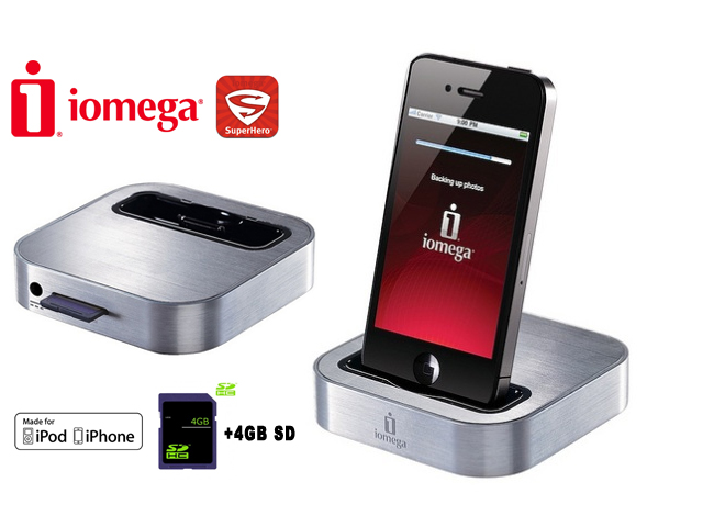 1 Day Fly - Iomega Superhero Iphone Backup En Lader