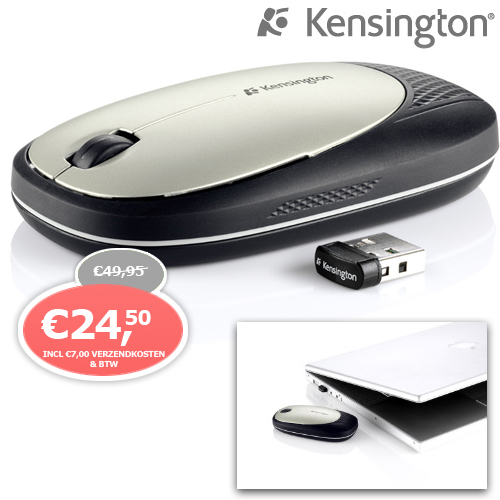 1 Day Fly - Kensington Ci95m Wireless Muis Met Nano Receiver 1 Day Fly - Kensington Ci95m Wireless Muis Met Nano Receiver