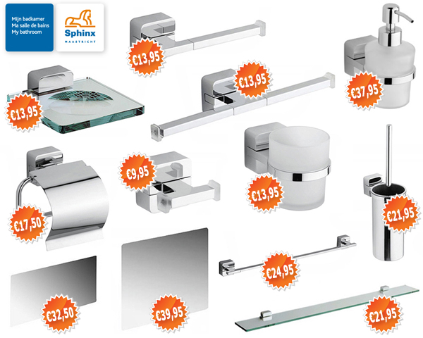 1 Day Fly - Keuze Uit Sphinx 300 Design Accessoires Voor Badkamer Of Toilet 1 Day Fly - Keuze Uit Sphinx 300 Design Accessoires Voor Badkamer Of Toilet