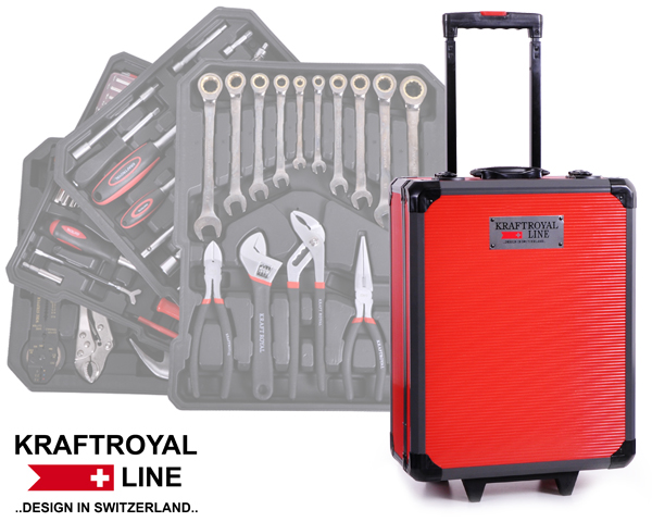 1 Day Fly - Kraft Royal Line 186-Delige Gereedschapskoffer 1 Day Fly - Kraft Royal Line 186-Delige Gereedschapskoffer