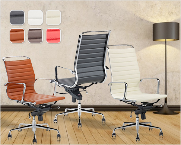 1 Day Fly - Leren Design Bureaustoel In 6 Zakelijke Kleuren 1 Day Fly - Leren Design Bureaustoel In 6 Zakelijke Kleuren