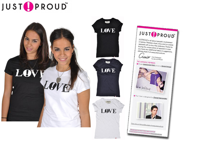 1 Day Fly - Love T-shirts By Just Proud