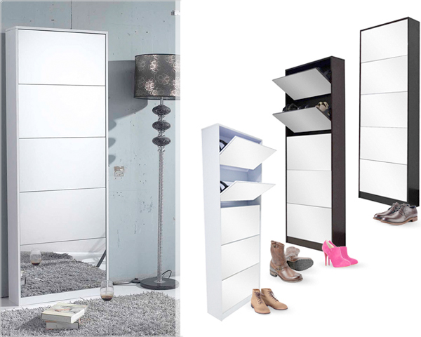 1 Day Fly - Luxe Spiegel Schoenenkast Met 5 Laden 1 Day Fly - Luxe Spiegel Schoenenkast Met 5 Laden