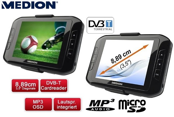1 Day Fly - Medion 3.5" Portable Tv + Dvb-t 1 Day Fly - Medion 3.5" Portable Tv + Dvb-t