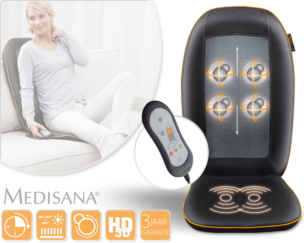 1 Day Fly - Medisana 3D Shiatsu Massagekussen 1 Day Fly - Medisana 3D Shiatsu Massagekussen
