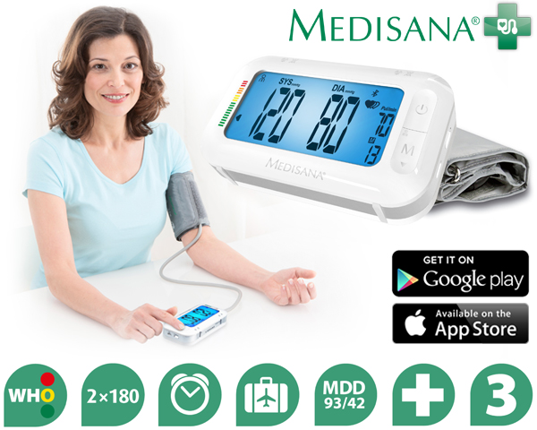 1 Day Fly - Medisana Bovenarm Bloeddrukmeter En Reiswekker 1 Day Fly - Medisana Bovenarm Bloeddrukmeter En Reiswekker