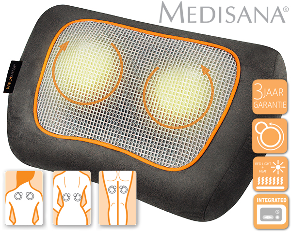 1 Day Fly - Medisana Compact Design Shiatsu Massagekussen 1 Day Fly - Medisana Compact Design Shiatsu Massagekussen