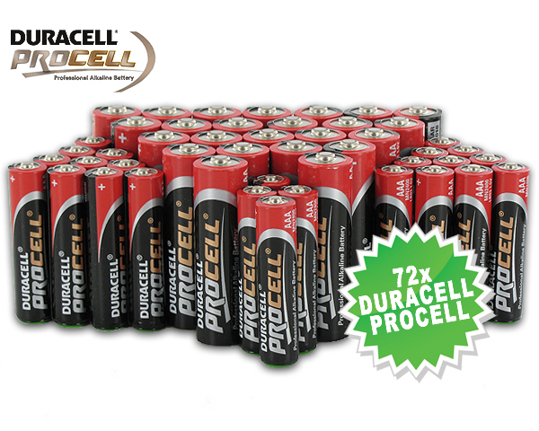 1 Day Fly - Mega 72 Duracell Batterijen Deal