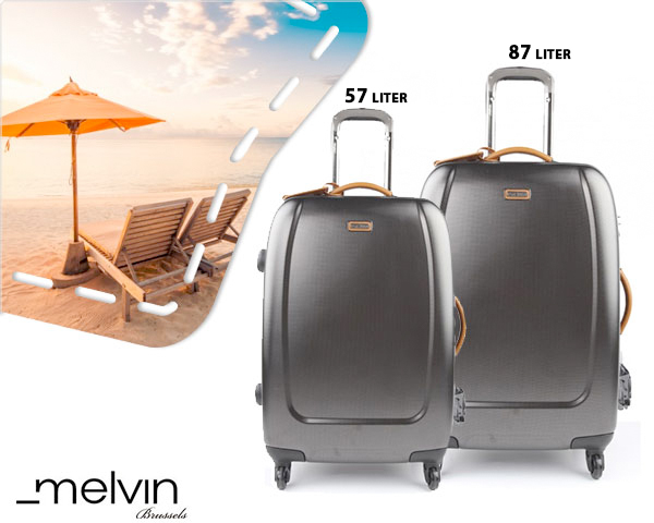 1 Day Fly - Melvin Xtra Lite Hardcase Trolley Met 4 Wielen