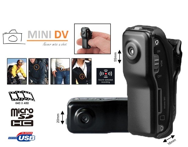 1 Day Fly - Mini Dv Pro (Spy) Video Camera Met Geluidsactivatie