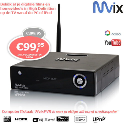 1 Day Fly - Mvixpvr High Definition Mediastreamer En Recorder 1 Day Fly - Mvixpvr High Definition Mediastreamer En Recorder