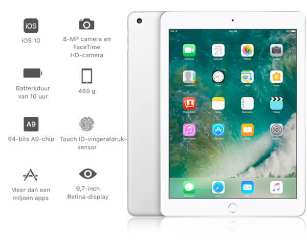 1 Day Fly - Nieuwste Apple Ipad 32Gb Met Wifi (2017) 1 Day Fly - Nieuwste Apple Ipad 32Gb Met Wifi (2017)