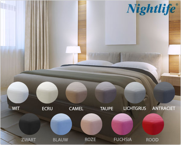 1 Day Fly - Nightlife Jersey Hoeslaken Van 100% Katoen 1 Day Fly - Nightlife Jersey Hoeslaken Van 100% Katoen