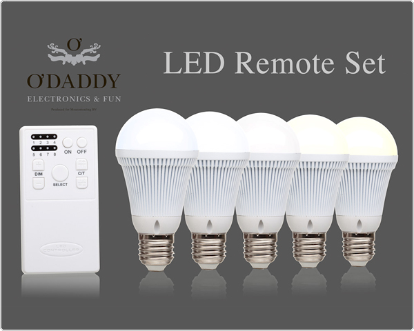 1 Day Fly - O'daddy Led Set - 5 Lampen En Afstandsbediening 1 Day Fly - O'daddy Led Set - 5 Lampen En Afstandsbediening