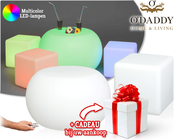 1 Day Fly - O’daddy Multicolor Led-​Meubel + Gratis Cadeau