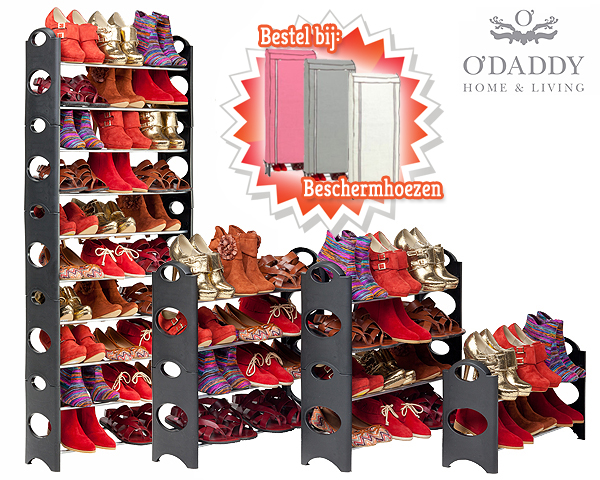 1 Day Fly - O'daddy Schoenenrek Voor 30 Paar Schoenen 1 Day Fly - O'daddy Schoenenrek Voor 30 Paar Schoenen