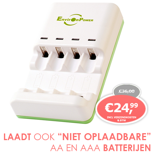 1 Day Fly - Oplader Voor Niet Oplaadbare Batterijen 1 Day Fly - Oplader Voor Niet Oplaadbare Batterijen