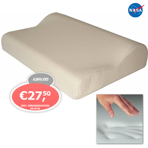 1 Day Fly - Orthopedisch Nasa Hoofdkussen 1 Day Fly - Orthopedisch Nasa Hoofdkussen