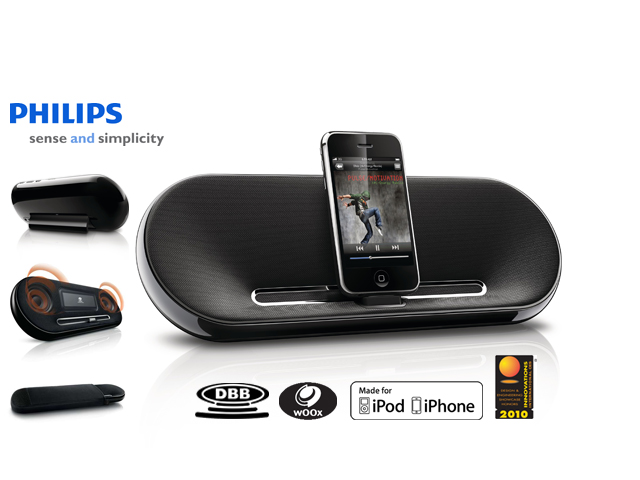 1 Day Fly - Philips Fidelio Portable Speakerdock Voor Ipod, Iphone En Mp3 53% Korting