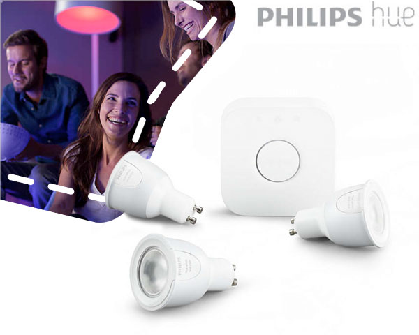 1 Day Fly - Philips Hue Gu10 Starterkit Met Drie Lampen 1 Day Fly - Philips Hue Gu10 Starterkit Met Drie Lampen
