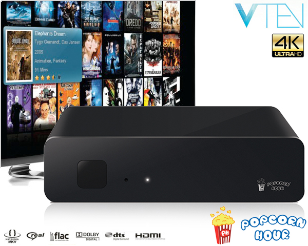 1 Day Fly - Popcorn Hour Vten 4K/Uhd Media Speler 1 Day Fly - Popcorn Hour Vten 4K/Uhd Media Speler