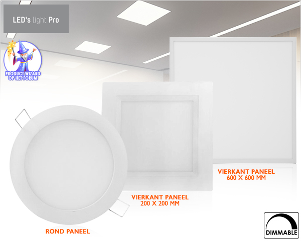 1 Day Fly - Professionele Led Panelen In Vierkante Of Ronde Vorm 1 Day Fly - Professionele Led Panelen In Vierkante Of Ronde Vorm