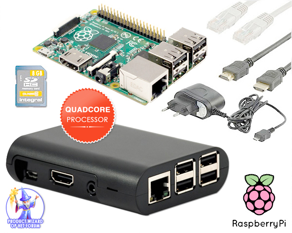 1 Day Fly - Quadcore Raspberry Pi 2 Model B Mediaspeler Pakket 1 Day Fly - Quadcore Raspberry Pi 2 Model B Mediaspeler Pakket