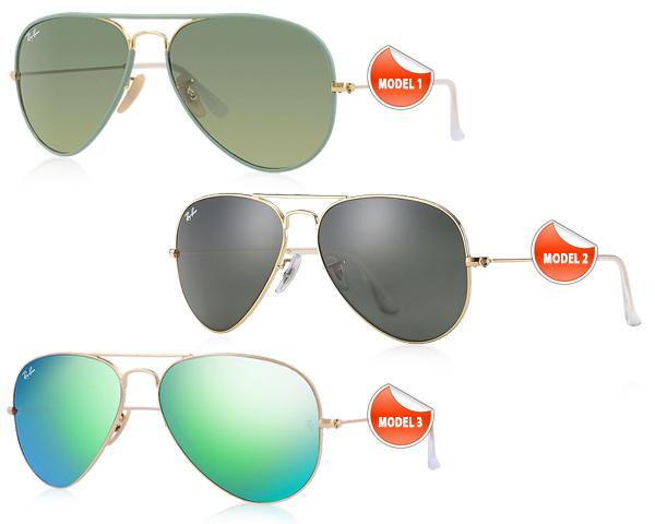 1 Day Fly - Ray-Ban Aviator In 5 Verschillende Kleuren 1 Day Fly - Ray-Ban Aviator In 5 Verschillende Kleuren