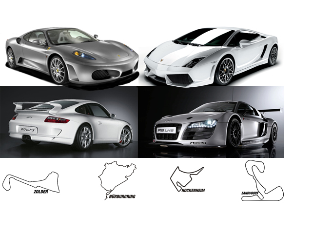 1 Day Fly - Rij Met 4 Supercars Op Een Circuit 1 Day Fly - Rij Met 4 Supercars Op Een Circuit