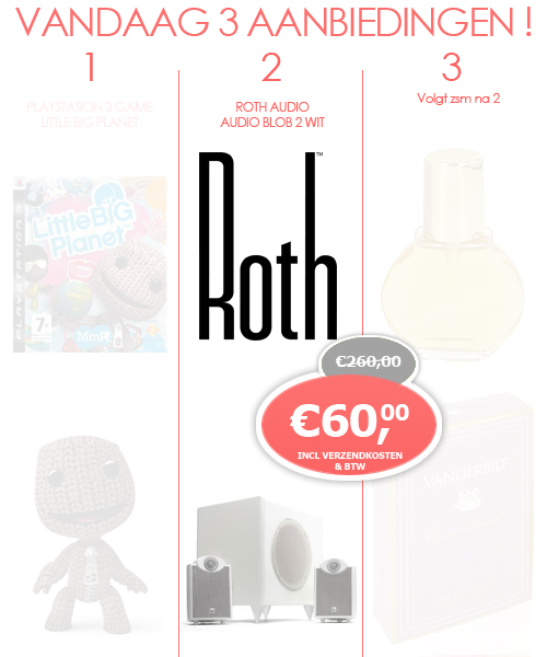 1 Day Fly - Roth Audio Blob 2 - Wit 1 Day Fly - Roth Audio Blob 2 - Wit