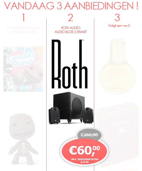 1 Day Fly - Roth Audio Blob 2 - Zwart 1 Day Fly - Roth Audio Blob 2 - Zwart