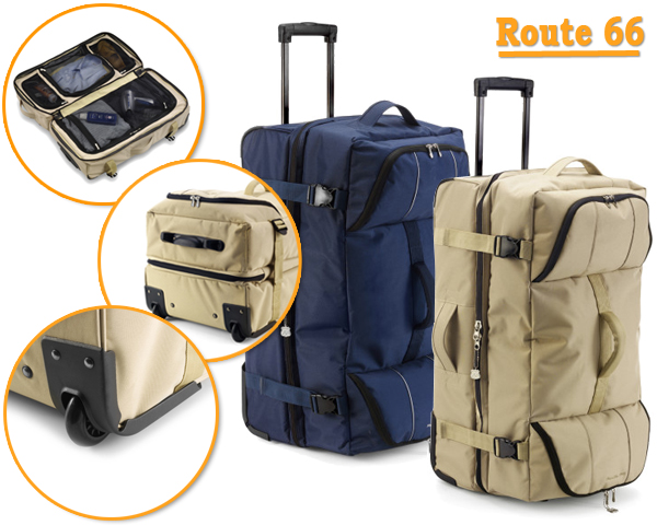 1 Day Fly - Ruime Trolley Met Diverse Ritsvakken 1 Day Fly - Ruime Trolley Met Diverse Ritsvakken